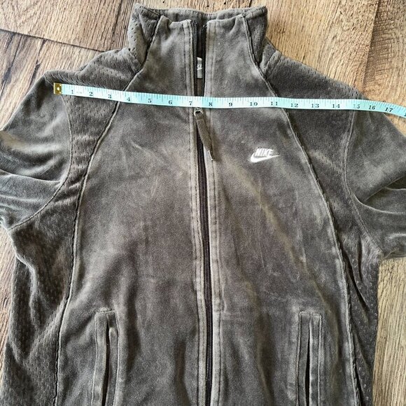 Nike Womens Viva Velour Soft Track Jacket Size Medium Full Zip - Picture 6 of 11
